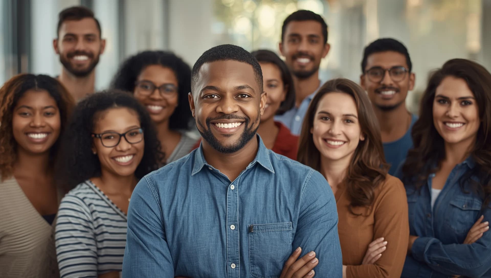 Person looking forward with hope